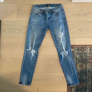 D-ID distressed ankle skinny jeans size 25